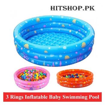 3 Ring Inflatable Soft Swimming Bathtub For Kids
